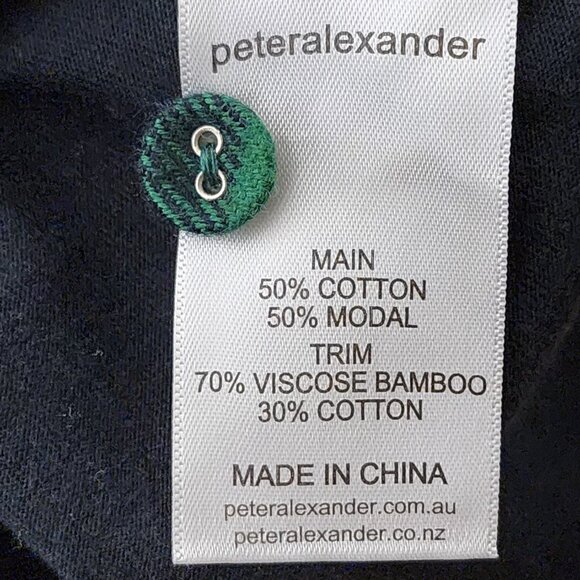 Peter Alexander Cotton Modal Dachsund Plaid Pajama Top - Picture 4 of 4